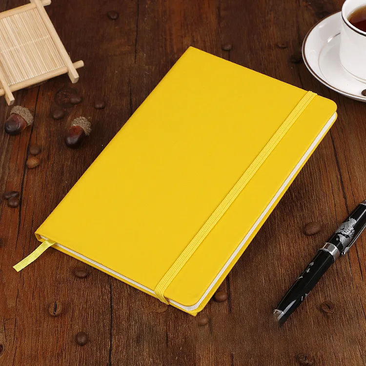 Hardcover Yellow Journal Notebook A5 Size with Gift Box