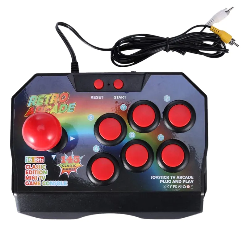 Rétro Arcade Game Joystick Game Controller Av Plug Gamepad Console peut stocker 145 jeux pour Tv Classic Edition Mini Tv Game Console Free DHL