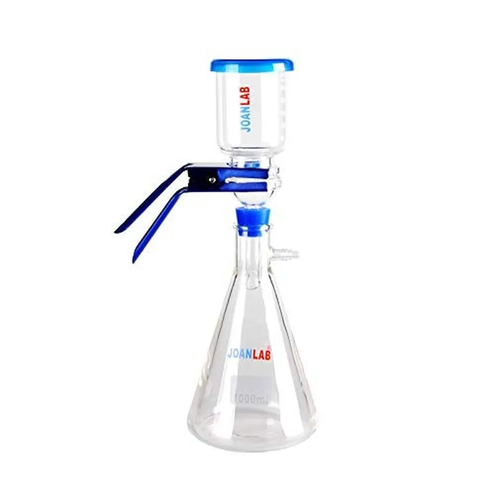 Lab Vacuum Filtration Apparatus Filter Flask to Filter Solutions Oils,and More 1000mL Filter Flask and 300mL Graduated Funnel