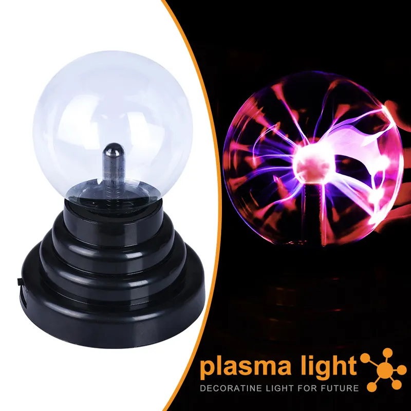 1pc Lampe À Boule De Plasma Magique 3 Pouces Lampe À Plasma - Temu
