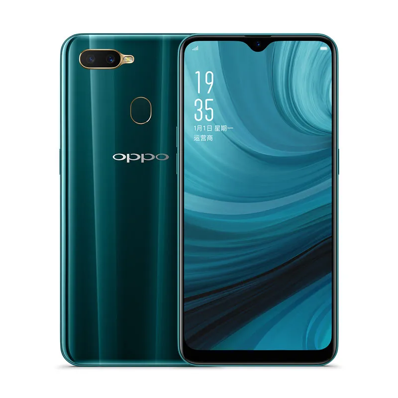 Original OPPO A7 4G LTE Cell Phone 4GB RAM 64GB ROM Snapdragon 450B Octa Core Android 6.2" Full Screen 16MP Face ID Fingerprint Smart Mobile Phone