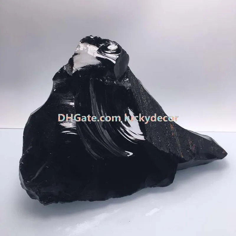 1000g Rough Natural Black Obsidian Gemstone Healing Crystals Untreated Random Size Irregular Raw Volcanic Glass Stones Rock Mineral Specimen