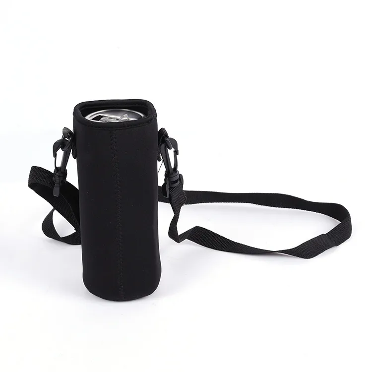 Zuhause Wasserflasche Sling Case Tasche Träger Halter Neopren Sleeve Cooler Cover Tasche mit Schultergurt für Männer Frauen Kinder Reisen Camping Wandern Wandern Laufen 122382