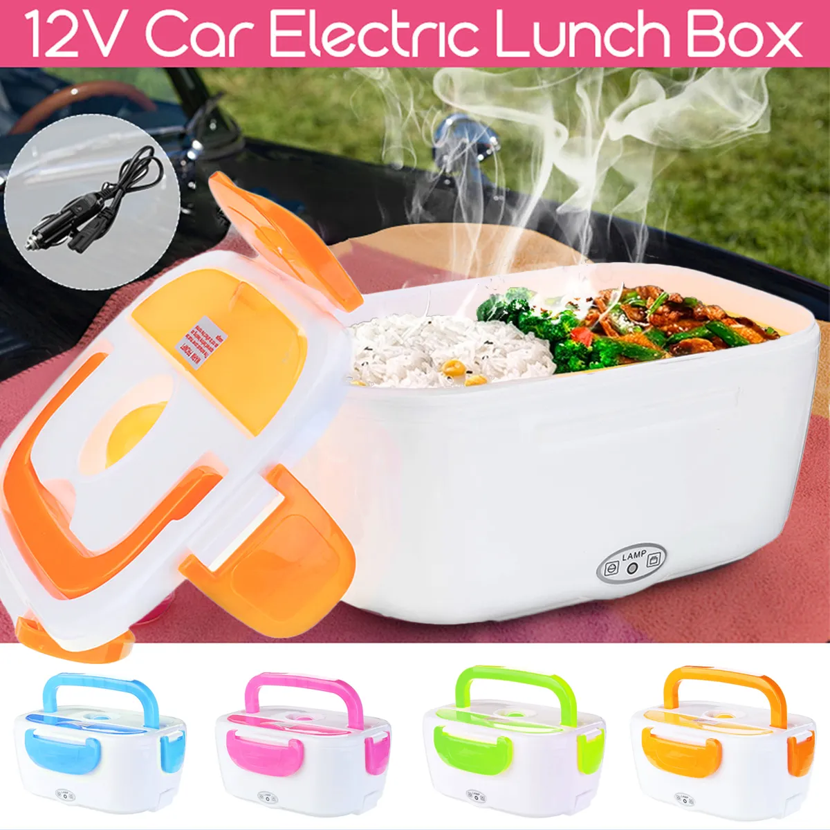 Hot Bento Food Container Heating Lunchbox Internal Battery Powered (Can't  Open)