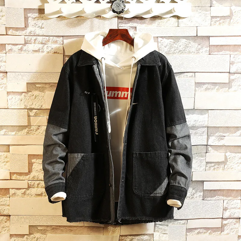 DHgate.com:Ripped Denim Jacket Mens - Trendy Autumn Jean
