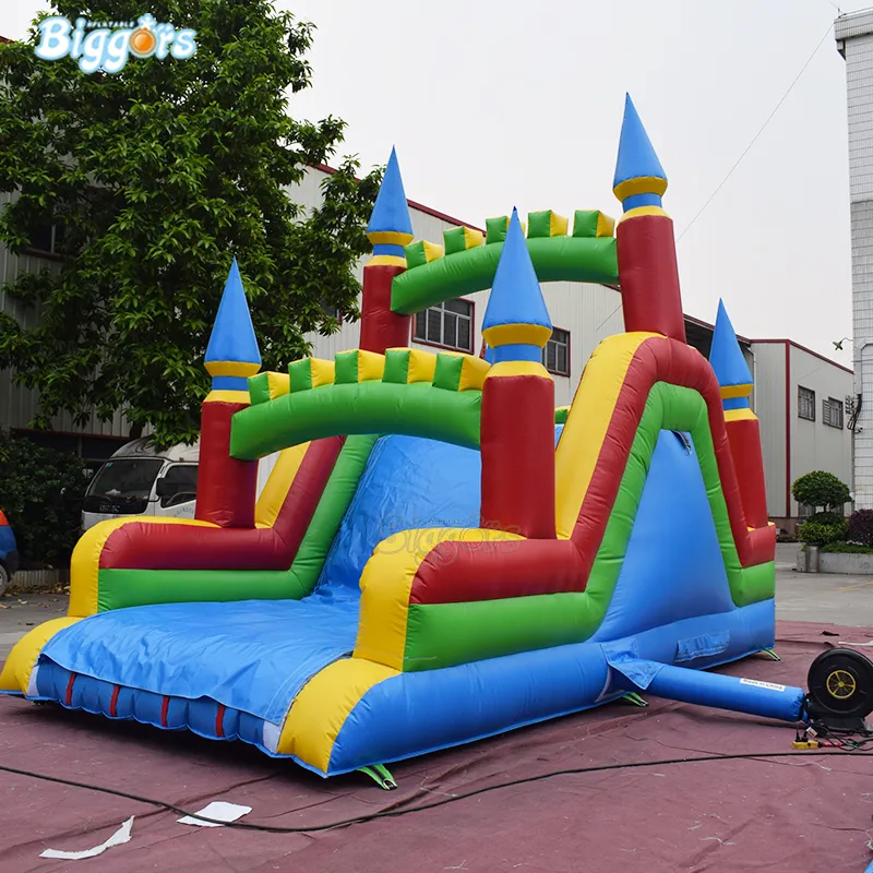 Quintal Publick Playhouse Factory Preço PVC Material Material Inflável Castelo Jumping Slide Pool Slide Water Slide