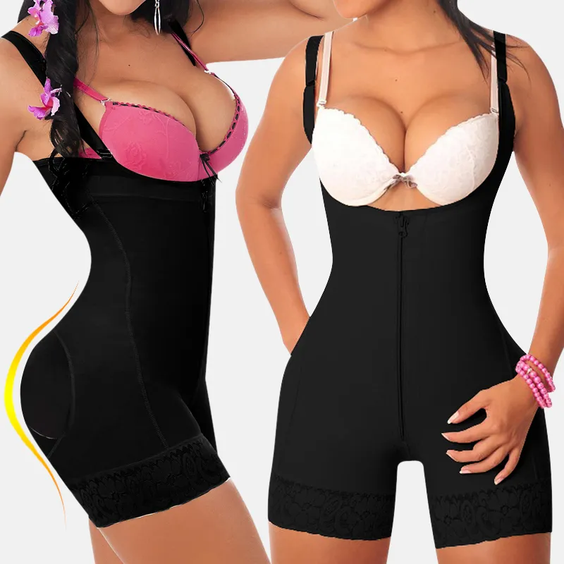 Fajas Colombianas Latex Body Shaper Reductoras Levanta Cola Post Parto  Girdle Slimming Underbust Corset BuLifter1