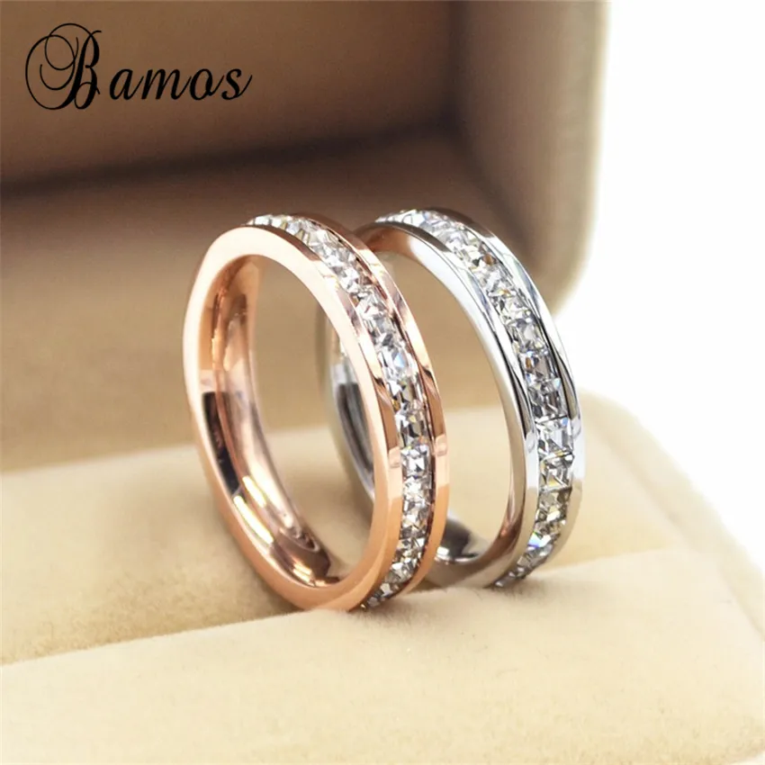 Kobiece dziewczęta geometryczne pierścionek Rose Gold Pierścień Obiecaj Pierścionki zaręczynowe ślubne dla kobiet najlepsze prezenty