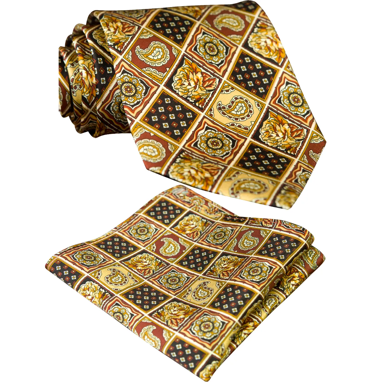6 colores satinados corbata estrecha 6 cm GASSANI Juego de 2 corbatas vintage con flores 