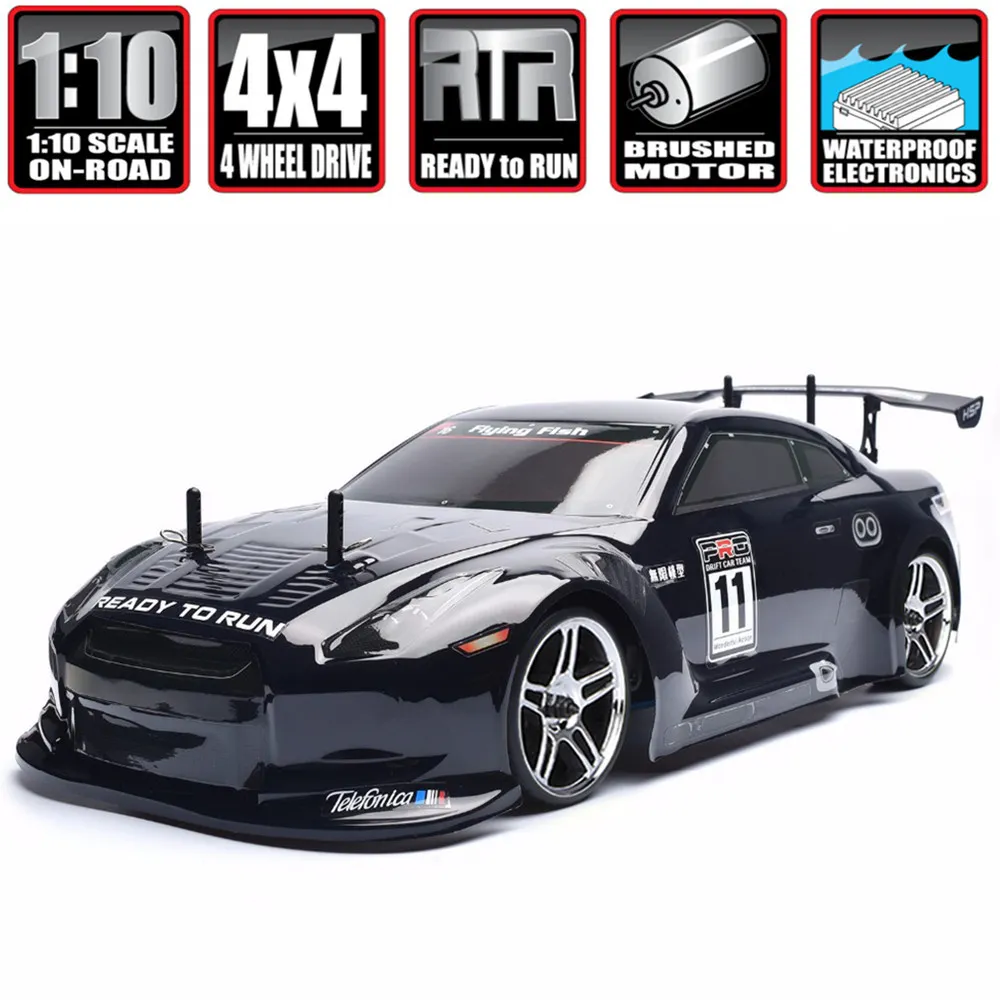 HSP Racing Rc Drift Car 4wd 1:10 Puissance Électrique Sur Route