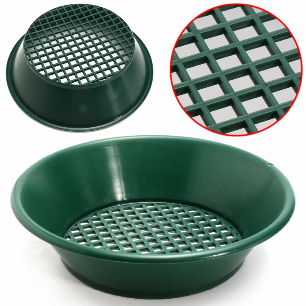 Green-Plastic-Gold-Pan-Classifier-Mesh-Screen-Mining-Sifter-Metal-Detecting-Tools-Mayitr-Panning-Classifier