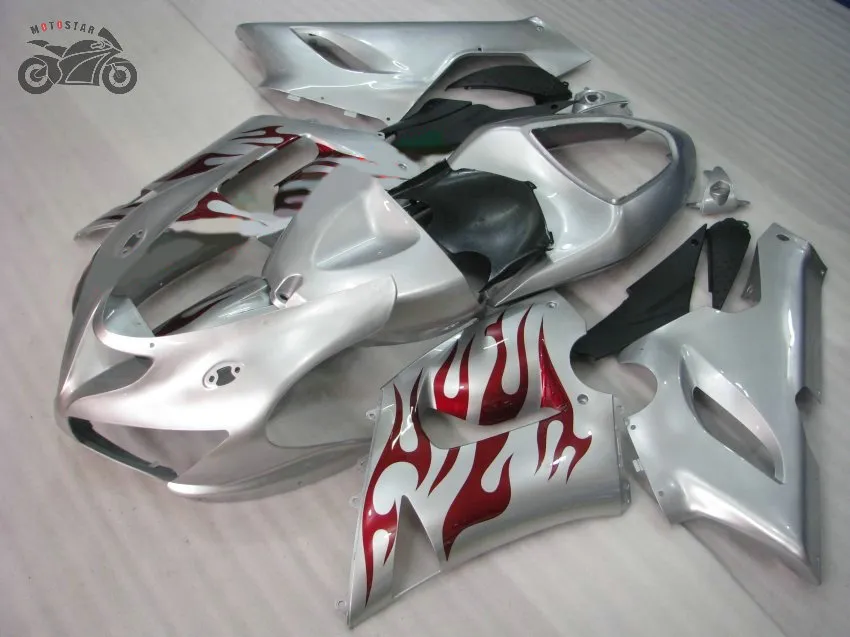 Road Racing Fairings Set For Kawasaki Ninja ZX6R 2005 2006 Red