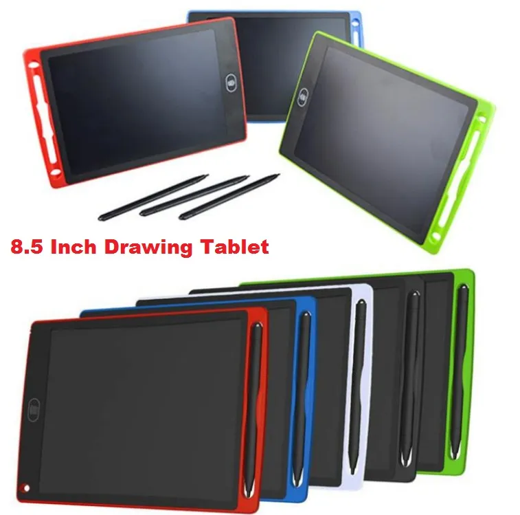Mais novo 5 cores Digital Portátil 8.5 Polegada LCD Tablet Tablet Prancheta Almofadas de Escrita Com Caneta Atualizada para Adultos Crianças Crianças DHL