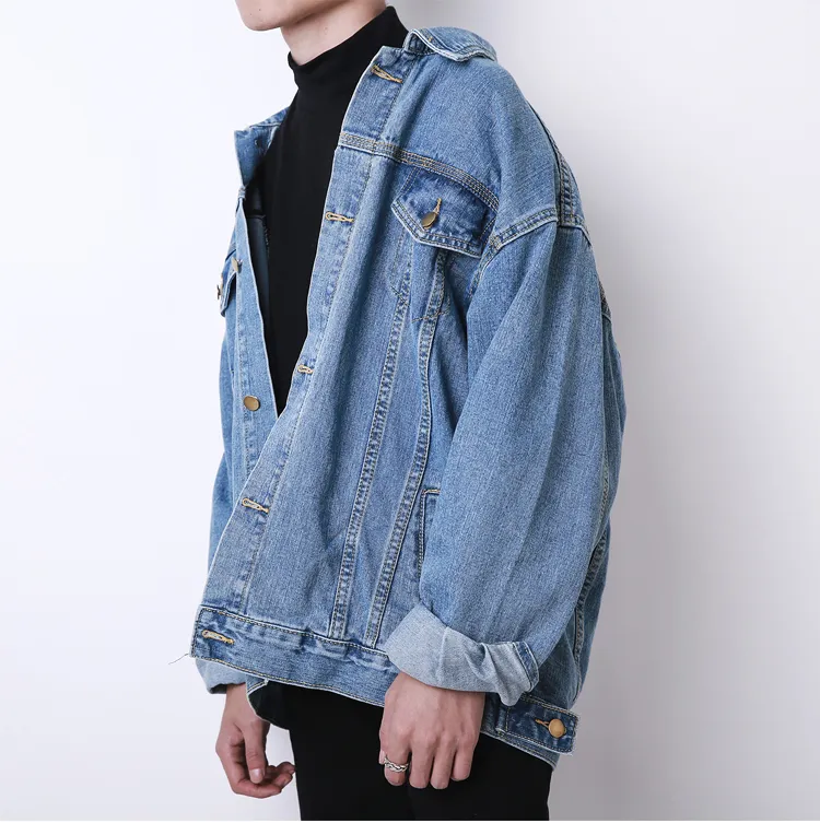 Men s Designer Jean Jackets Fashionable Denim Coats for Spring Autumn