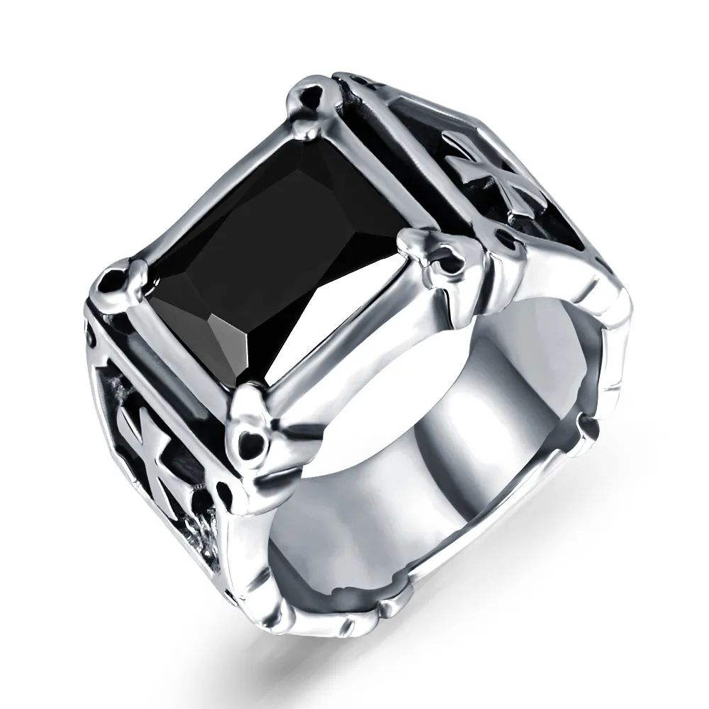 Catholic Jewelry Wholesale 316L Stainless Steel Cool Cross Ring