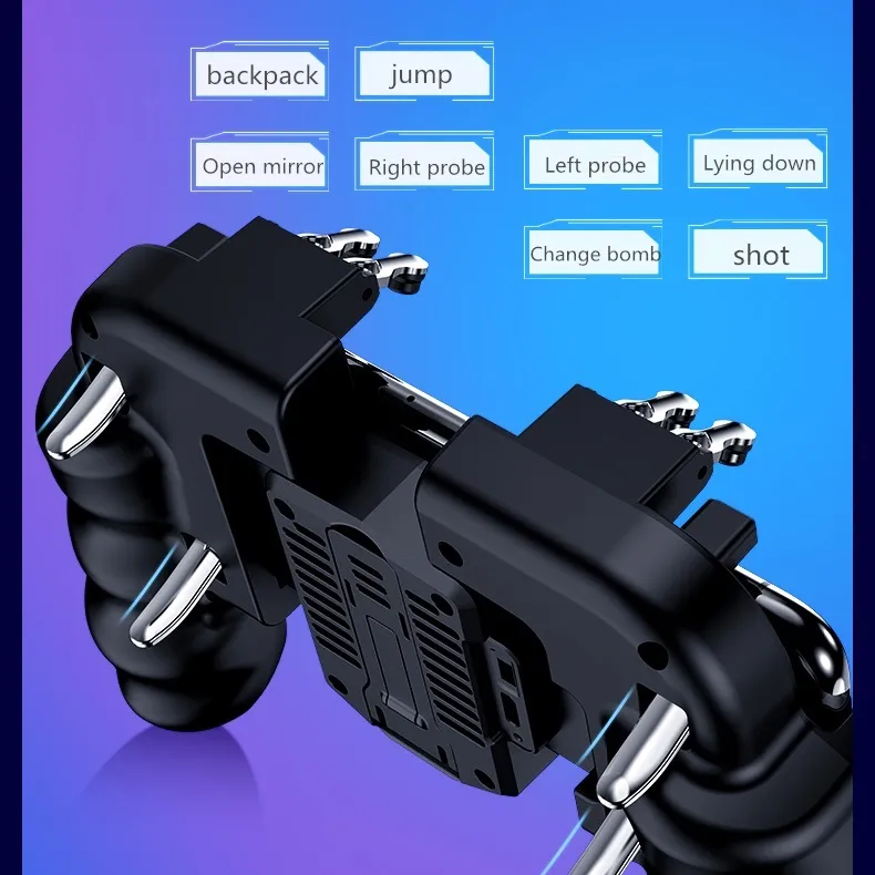 Phone Cooling Cell Phone Video Game Controller: 6 Finger Operation ...