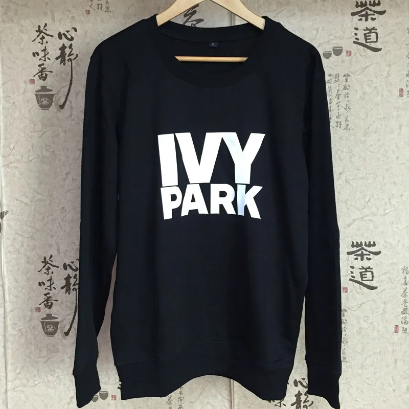 Moda-Toptan-S-XXL Beyonce Ivy Park Mektubu Hoodies Eşofman Moletom Kazak Poleronlar Mujer Koşu Femme Hoody Siyah Beyaz Gri