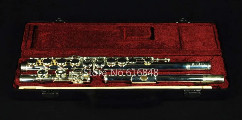 C Tone Flute Jupiter JFL-507S Абсолютно новые музыкальные инструменты с 16 отверстиями, флейта, мельхиор, посеребренная, с ключом E, с принадлежностями