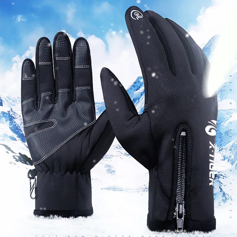 Gants d'Hiver Ecran Tactile Thermique Imperméable Gants Chauds et