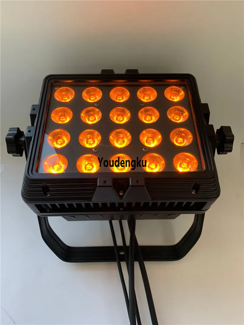 IP65 방수 dmx 20x15w rgbwa 5in1 실외 조명 주도 벽 세탁기 도시 색 led