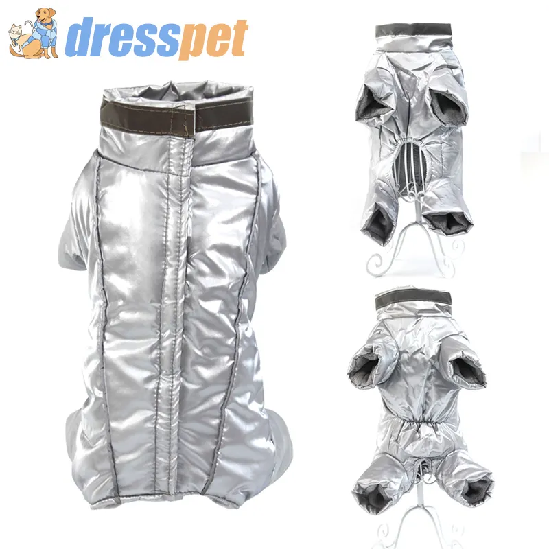 Ropa de invierno para perros Chaqueta gruesa y cálida de piel para mascotas Abrigo impermeable reflectante para perros pequeños Chihuahua Bulldog francés Ropa para mascotas T200101