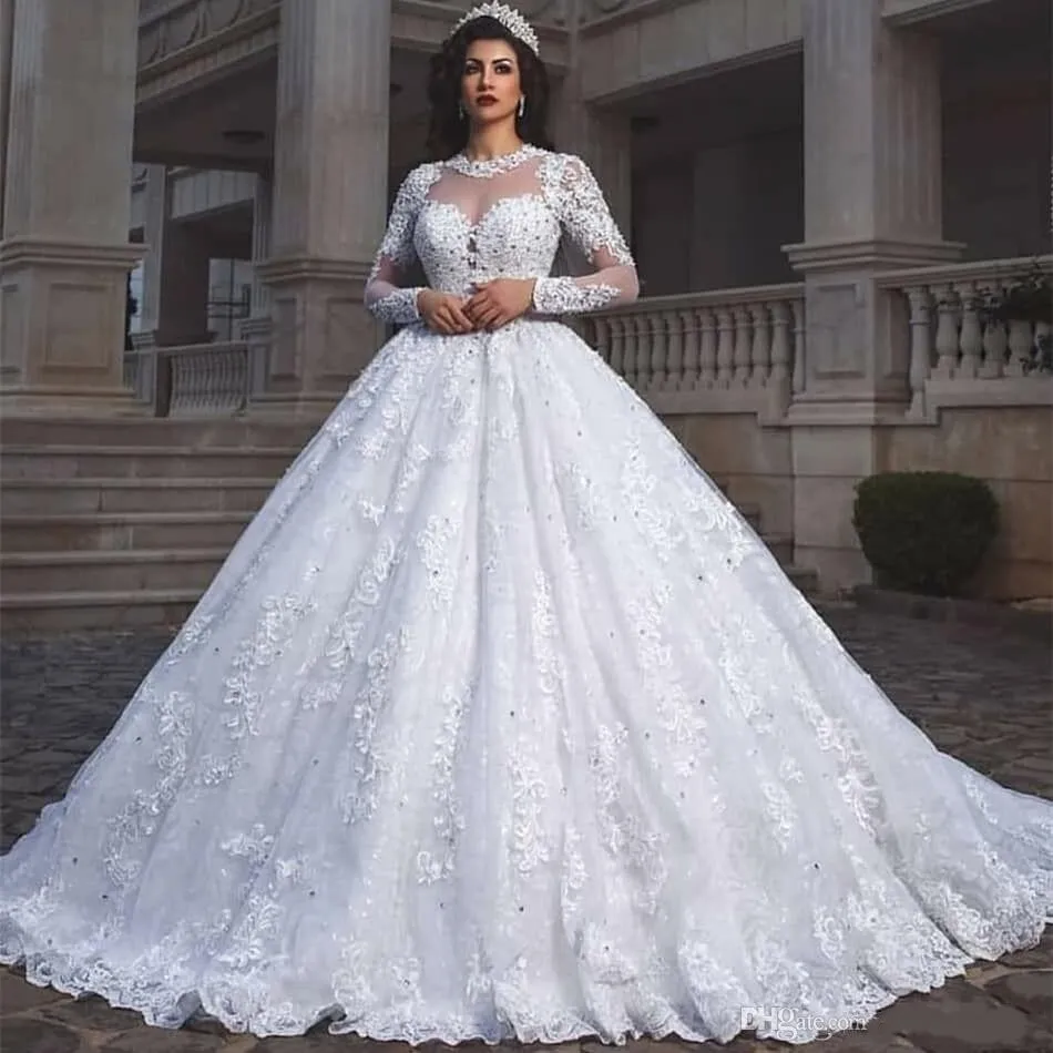modest a line wedding dresses line skirt makes a dramatic statement Lace V-neckline Modest A-line Wedding