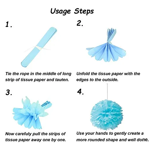 Recosis Decorazione Per Feste Viola: Set Completo Con Ventagli, Pompon, Palloncini E Ghirlanda, Per Compleanno E Matrimonio - 4
