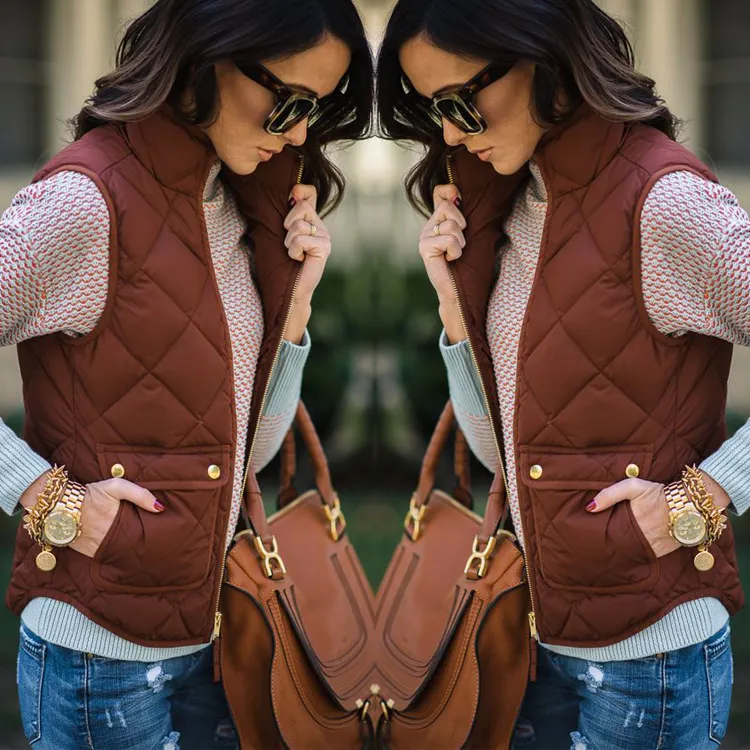 Womens Slim Fit Fleece Winter Vest Jacket Warm Sleeveless Coat With Amazon Ladies Waistcoats From Bishops 22.96 DHgate.Com