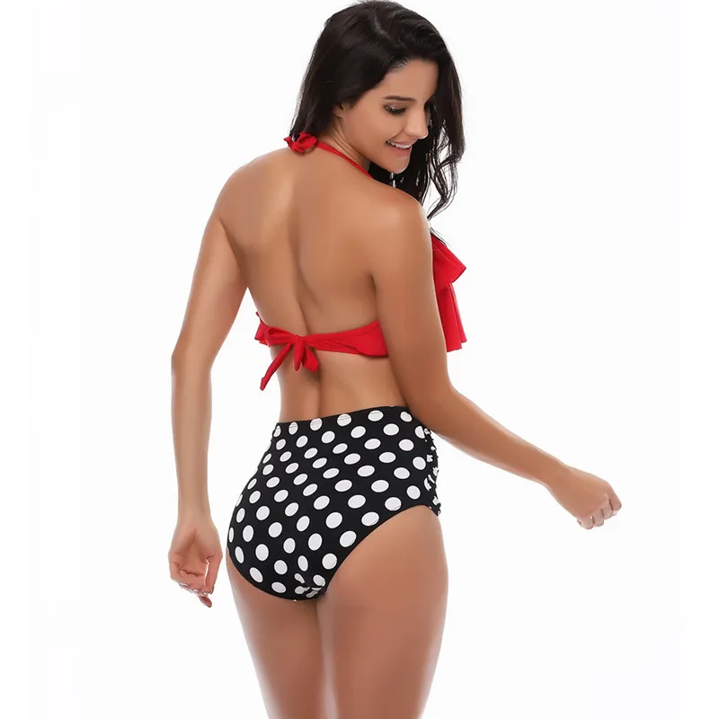 Neue Frauen Bikini sexy hohe Taillenspaltung Multicolors Sommerzeit Strandstil Europäischer und amerikanischer Windbadeanzüge5457251
