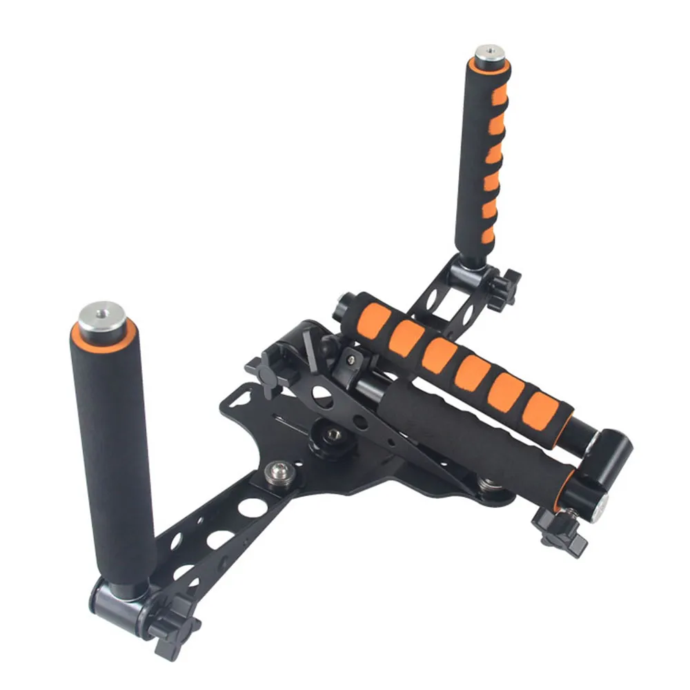 Freeshipping rigs shoulder mount handle rig stabilizer steadicam steadycam for shooting movie video filmmaking DSLR camera