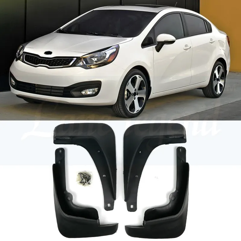 Car Mud Flaps For KIA Rio Sedan 2012 2018 Mudflaps Splash Guards Mud