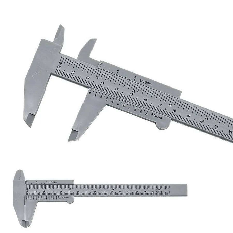 Calibro a corsoio in plastica all'ingrosso Micrometro 0-150MM Mini righello Strumenti di misurazione accurati Calibro a corsoio ABS standard Calibro a corsoio De Plasticong