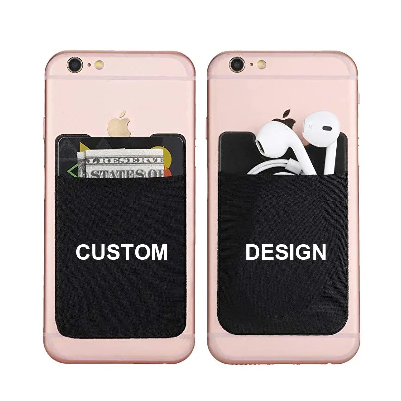 Logo multifuncional personalizado 3M Mobile Phone Smart Card Adhesive Auto Voltar etiqueta para a carteira para celular