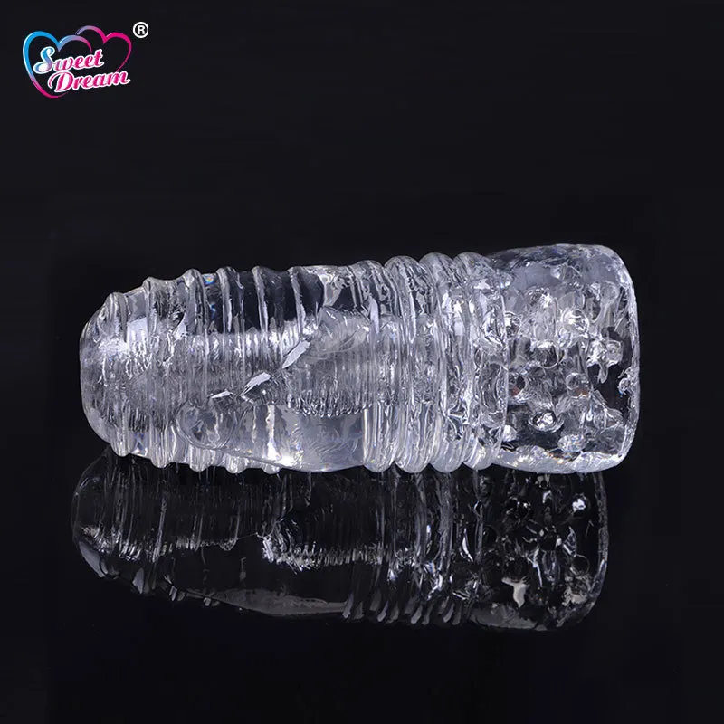 clear sex toy for men V For Vibes Rotating Male Masturbator, Male Vibrator Vulcan - Clear, Black main image 0