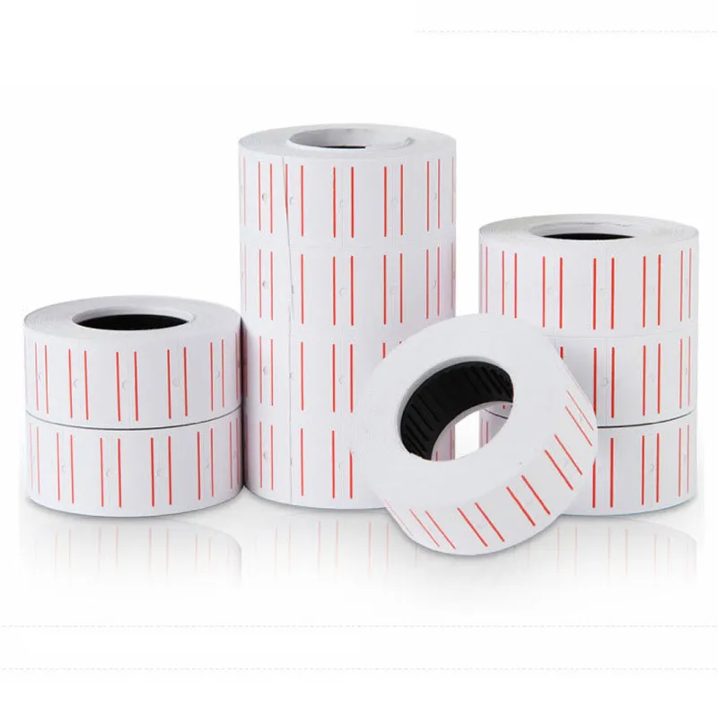 21,5 * 12 mm Papieretikettenaufkleber für Preispistolenetikettierer Einzelhandelsdienstleistungen Business Shop Tagging Supplies
