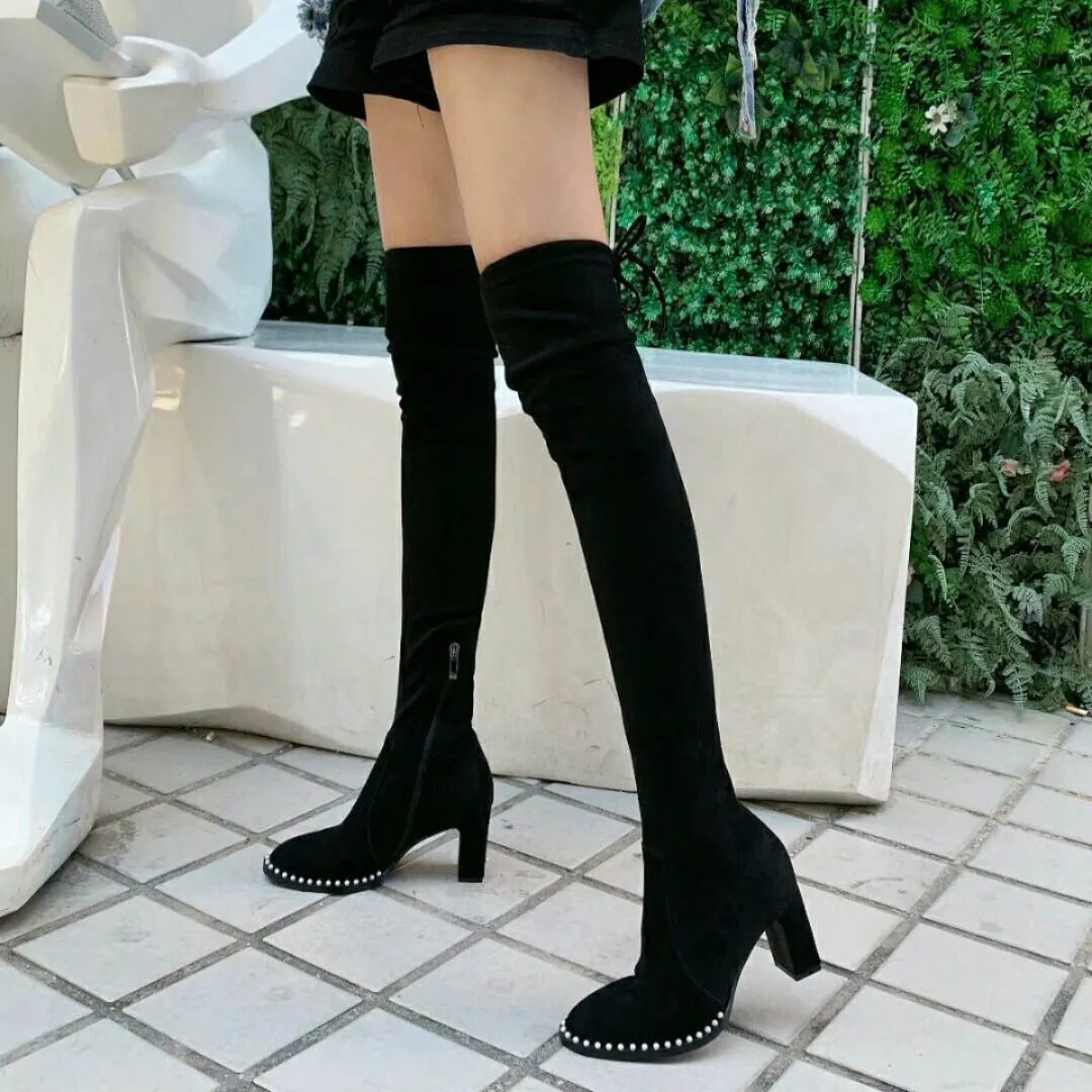 Designer over the knee boots sale store