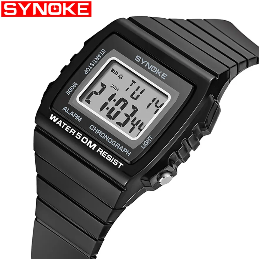 SYNOKE Sport montre hommes multifonction vie Relogio Masculino étanche G montre pour femmes pas cher montre électronique numérique relojes