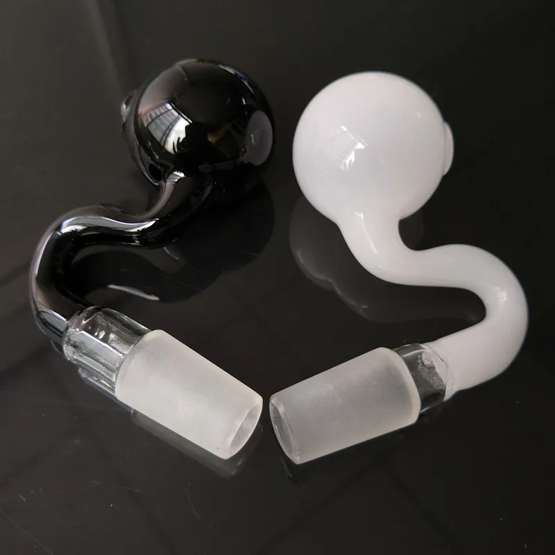 Bouteilles d'emballage Brûleurs à mazout Bubbler Pipe de brûleur d'huiles en verre épais Pyrex avec 14mm 18mm Adaptateur de joint mâle femelle pour Bubblers Pipes à eau Bong