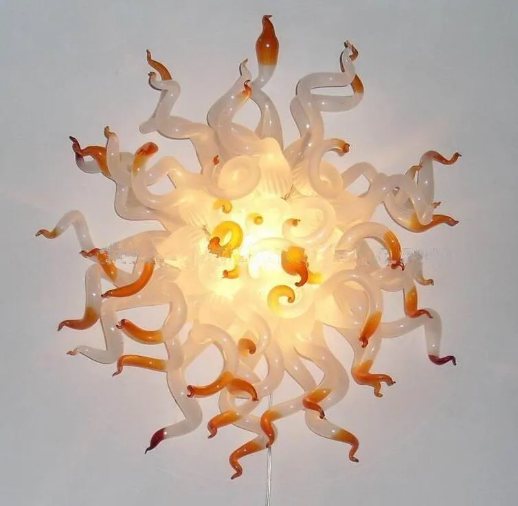 Warme Kugeln, 100 % mundgeblasene Lampen, Borosilikat-/Muranoglas-Kunststil, dekorative hängende Kronleuchter-Lampe