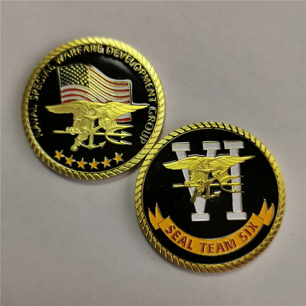 CHALLENGE COIN US NAVY NAVAL SPECIAL WARFARE DEVELOPMENT GROUP SEAL TEAM 6 RARE COIN Sample Order Free shipping