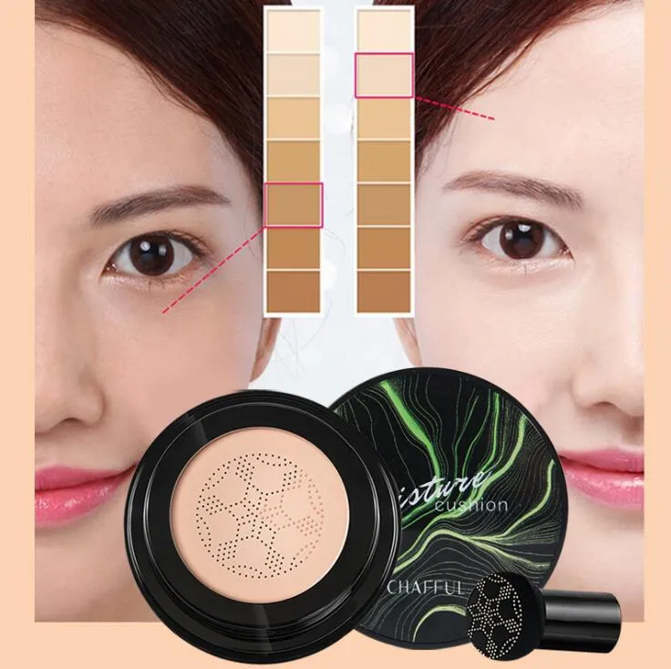 Pilzkopf Luftkissen BB Concealer CC Cream Foundation Durchlässige natürliche aufhellende Make-up-Cremes geben Schiff frei