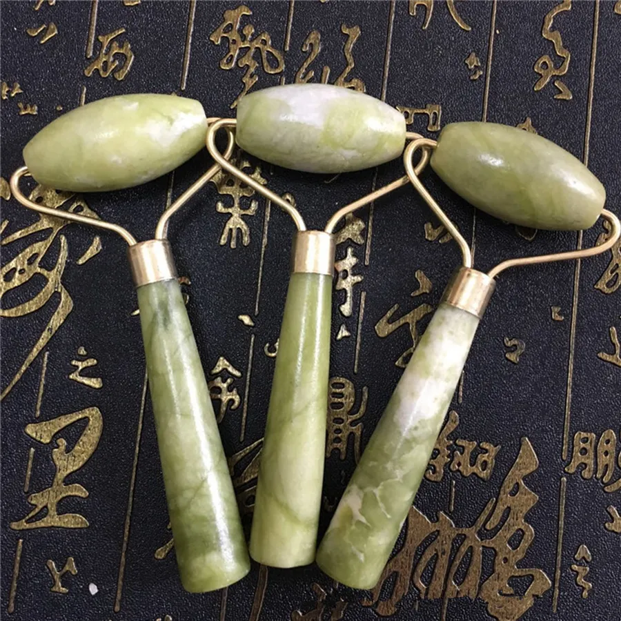 Natuurlijke Gezichtsbeauty Massage Tool Jade Roller Gezicht Shaper Massager Relaxation Tools Face Massager Jade Roller Rra940