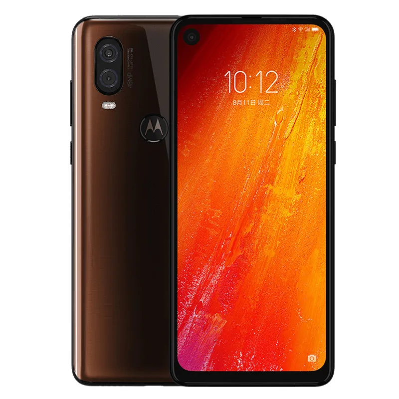 Original Motorola P50 4G LTE telefone celular 6GB RAM 128GB ROM Exynos 9609 Octa Núcleo 6,34 polegadas tela cheia 48MP Fingerprint ID Smart Mobile Telefone