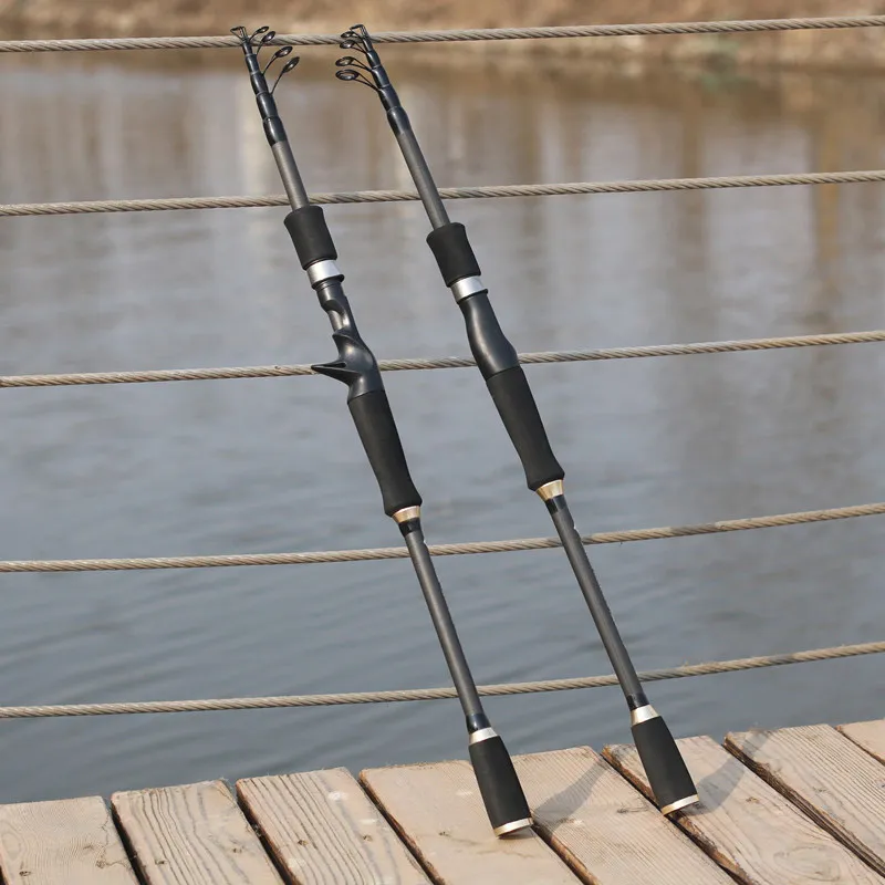 Carbon Fiber Ultralight Collapsible Fishing Pole Portable Spinning And Casting  Pole With Multiple Rod Sizes 1.8/2.1/1.,2.,4/ 2.7m YS BUY From Teawulong,  $19.02