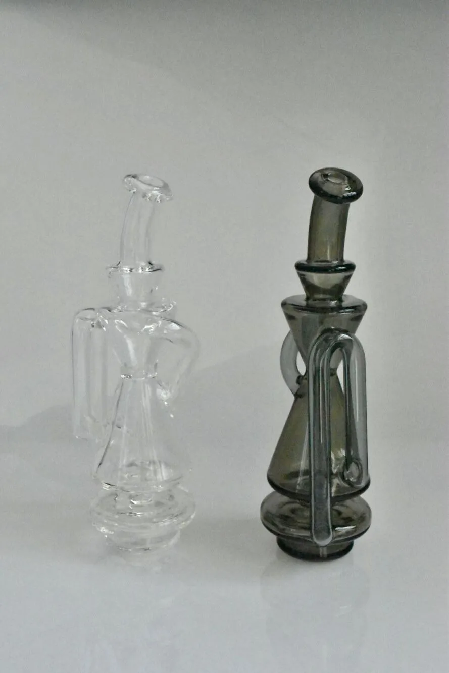 Narguilé en verre recycleur multicolore à 3 sections, tuyau de plate-forme pétrolière carta, joint de 14 mm, vente directe d'usine, concessions de prix