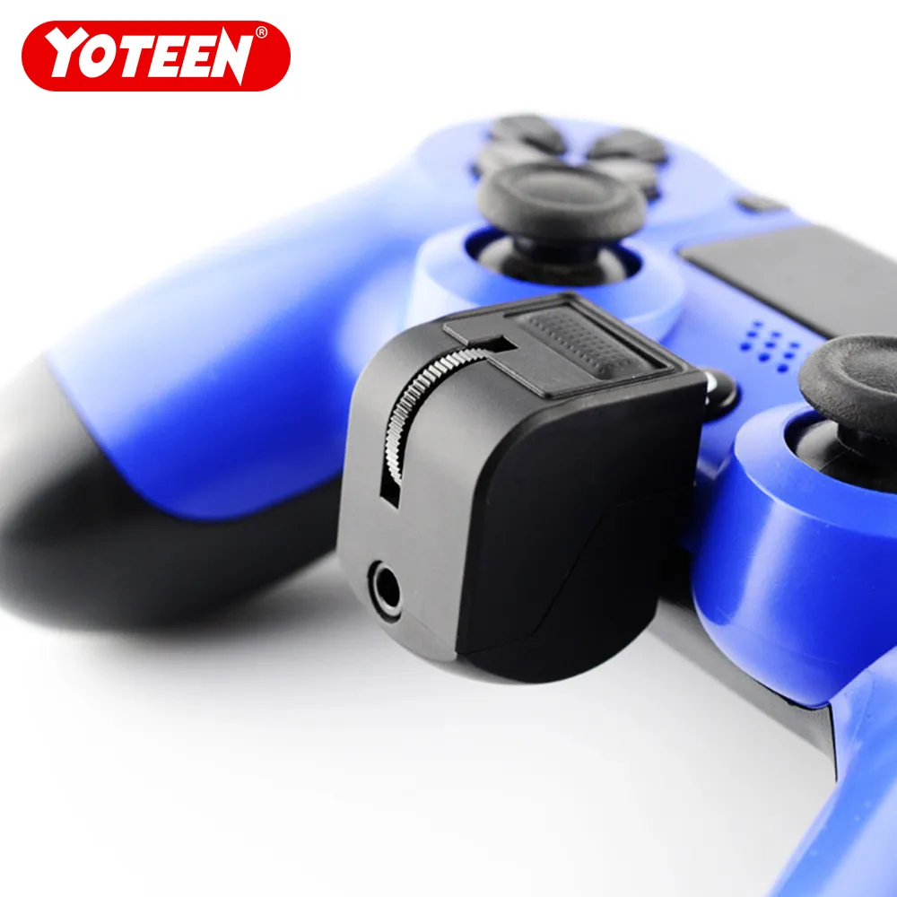 Yoteen 3.5mm Audio Jack för PS4 Game Controller Headset Adapter med MIC Volymkontroll för PlayStation 4