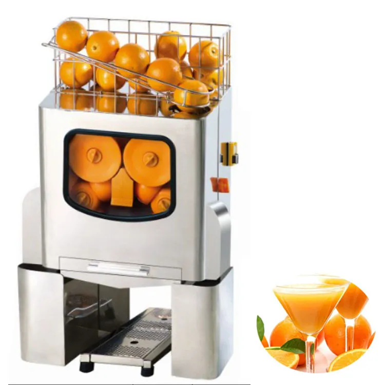 Gratis frakt hög effektivitet kommersiell juicer maskin automatisk rostfritt stål citron klämma maskinjuice extraktor automatisk