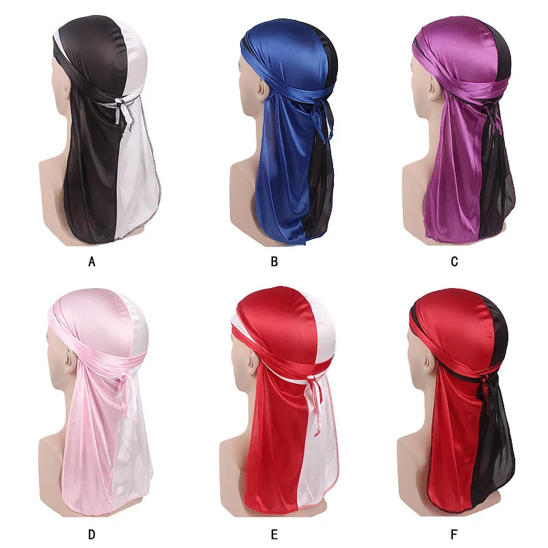 Online winkelen Dacron Free Size Silky Durag Nieuwe Product Listing Groothandel Custom Durag du Rag