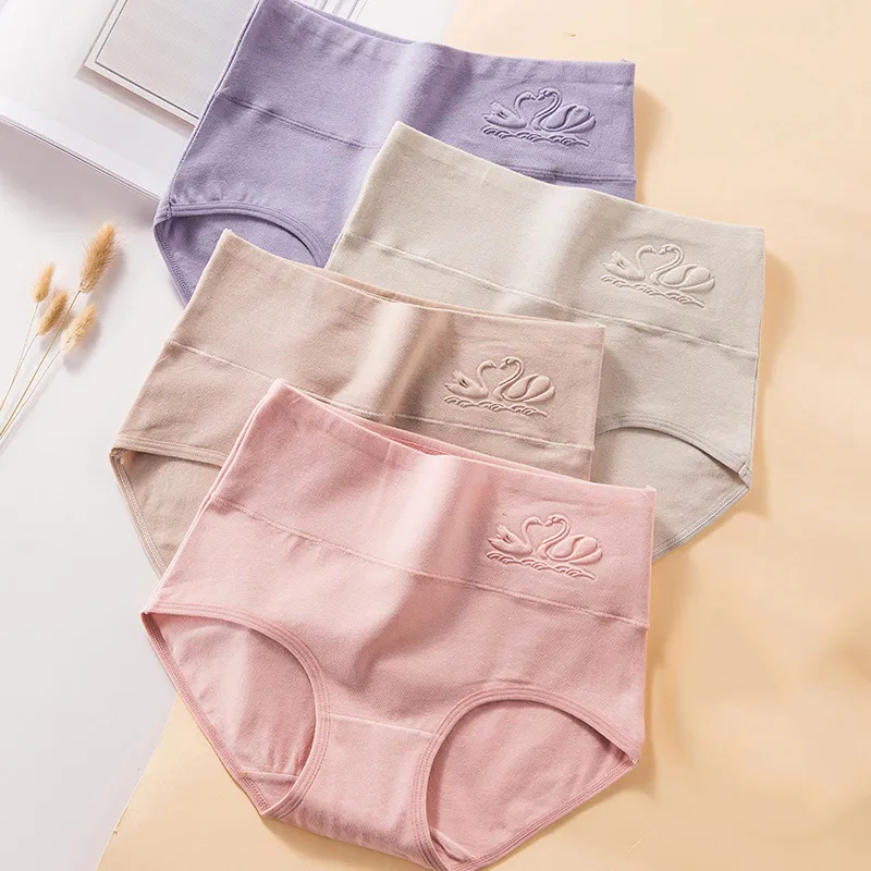 LANGSHA High Waist Panties Women Breathable Soft Cotton Underwear Cute  Print Seamless Sexy Girls Briefs Plus Size 5XL From Yuanbai, $44.08