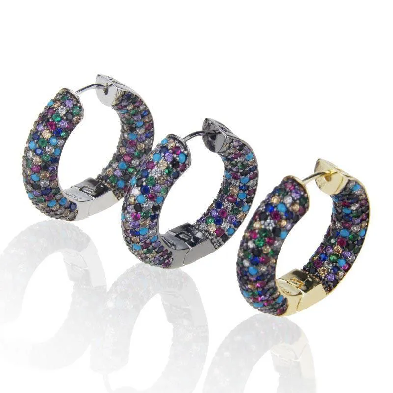 Cheia de diamantes brincos para fêmeas 2019 de Moda de Nova Cobra Impressão Brinco Marca Designer de jóias mulheres CZ Anéis Brincos de pedra